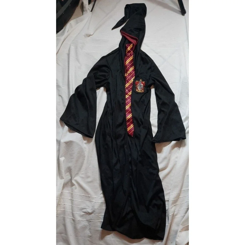 Harry Potter kids Cloak And Tie Gryffindor Halloween Costume, Large